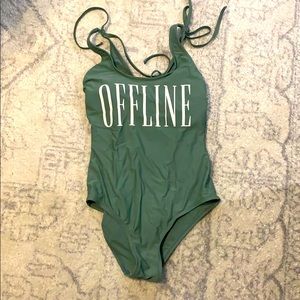 OFFLINE one piece target green baiting suit